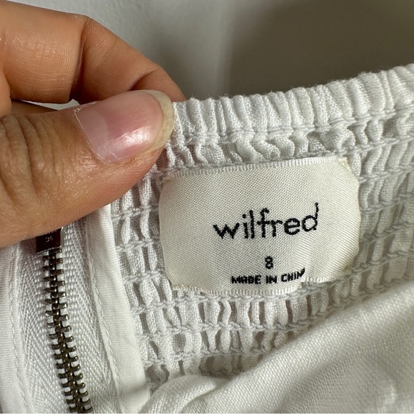 Wilfred White Linen Dress sz 8 - Picture 6 of 8